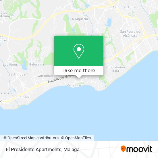 El Presidente Apartments map
