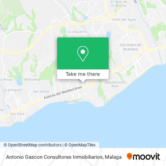 Antonio Gascon Consultores Inmobiliarios map