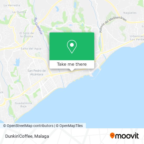 Dunkin'Coffee map