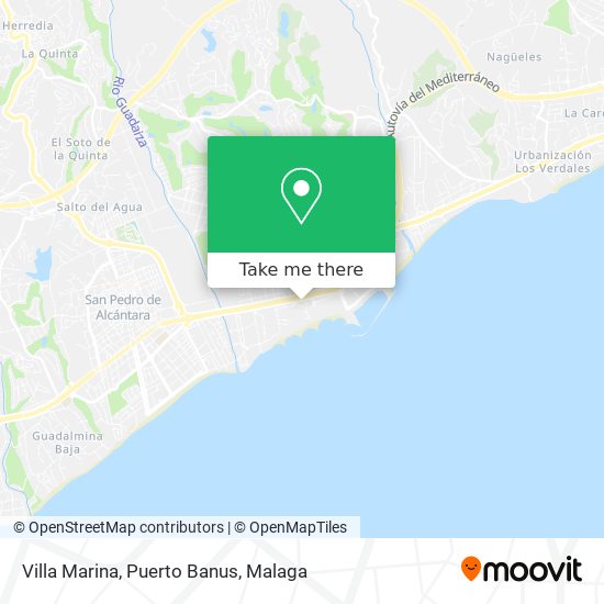 Villa Marina, Puerto Banus map