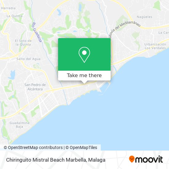 Chiringuito Mistral Beach Marbella map
