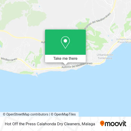 Hot Off the Press Calahonda Dry Cleaners map