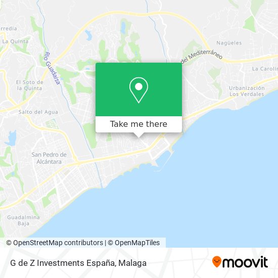 G de Z Investments España map
