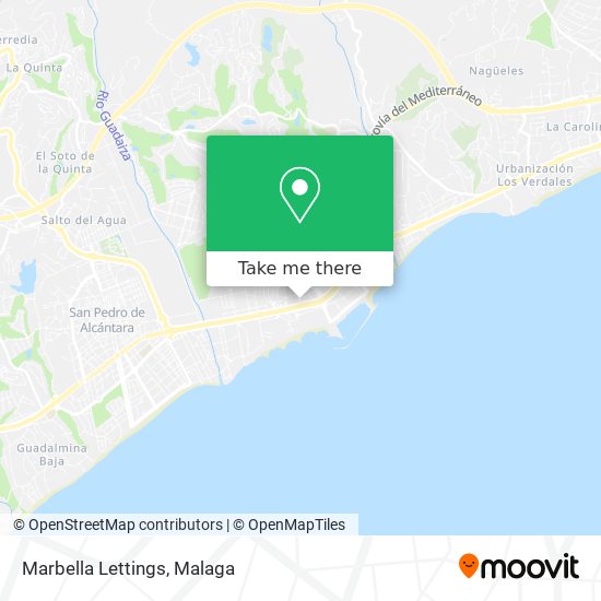 Marbella Lettings map