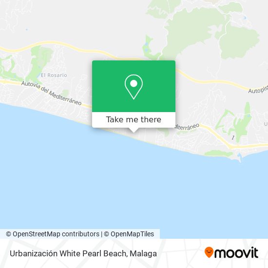 Urbanización White Pearl Beach map