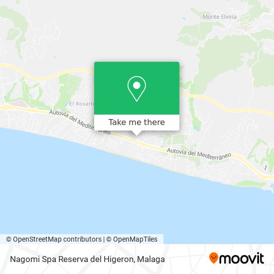 Nagomi Spa Reserva del Higeron map