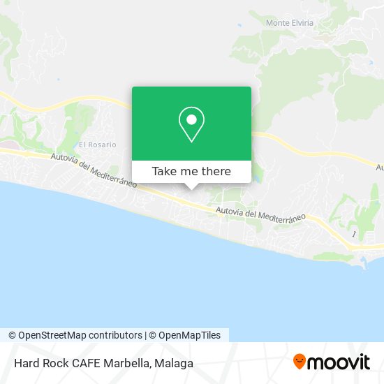 Hard Rock CAFE Marbella map