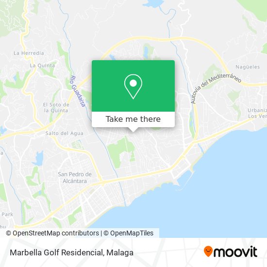 Marbella Golf Residencial map