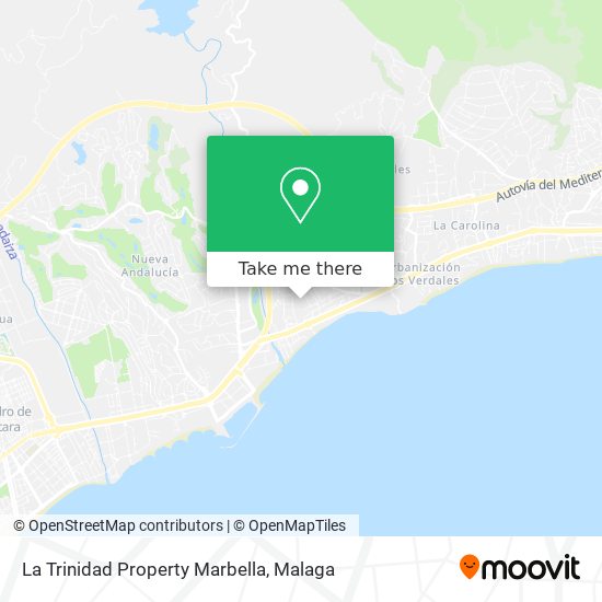 La Trinidad Property Marbella map
