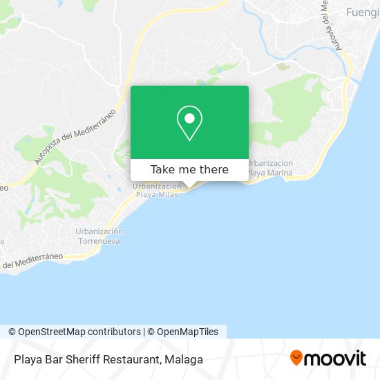 Playa Bar Sheriff Restaurant map