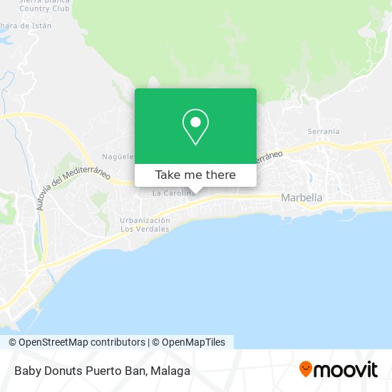 Baby Donuts Puerto Ban map