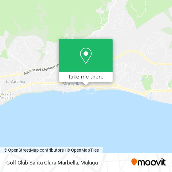 Golf Club Santa Clara Marbella map