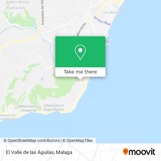 El Valle de las Águilas map