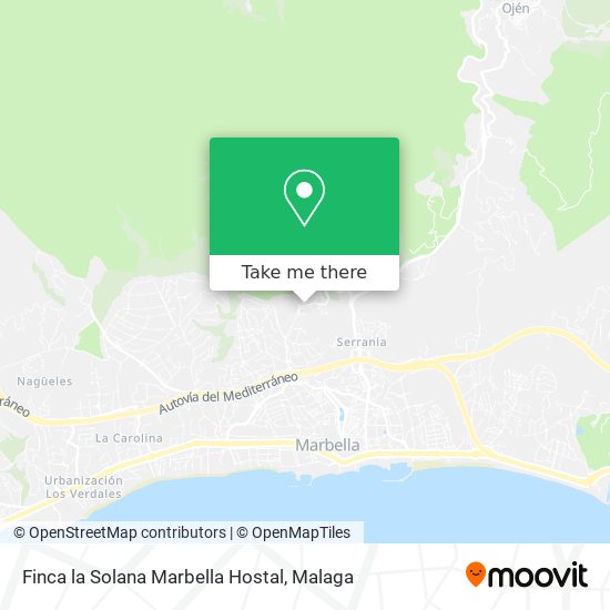Finca la Solana Marbella Hostal map