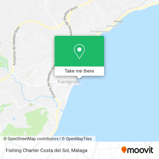 Fishing Charter Costa del Sol map