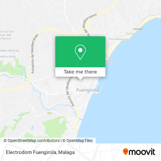 Electrodom Fuengirola map