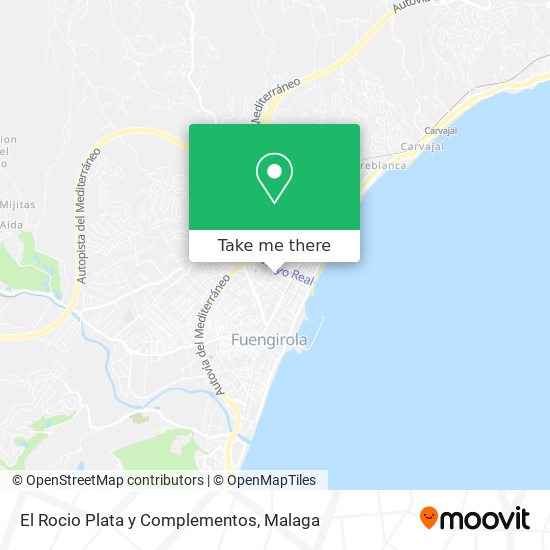 El Rocio Plata y Complementos map
