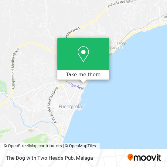 The Dog with Two Heads Pub map