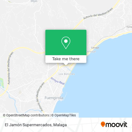 El Jamón Supermercados map