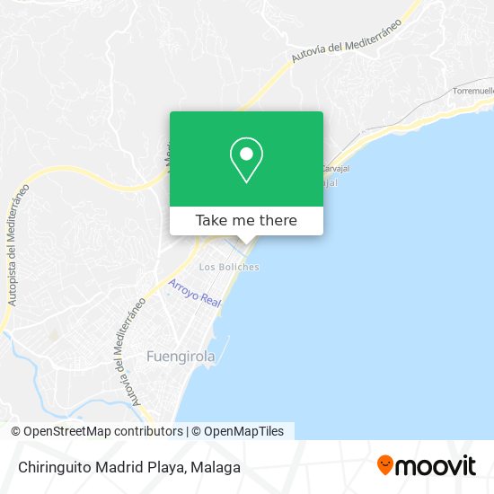 Chiringuito Madrid Playa map