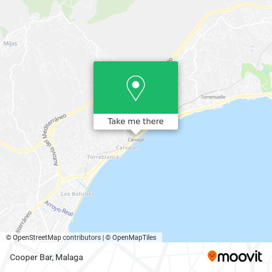 How to get to Cooper Bar in Fuengirola by Bus or Train?