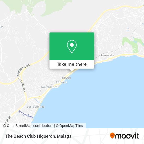 The Beach Club Higuerón map