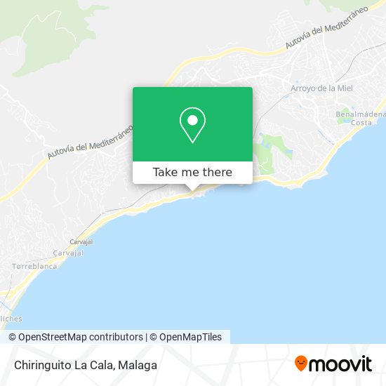 Chiringuito La Cala map