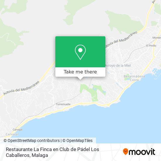 Restaurante La Finca en Club de Pádel Los Caballeros map