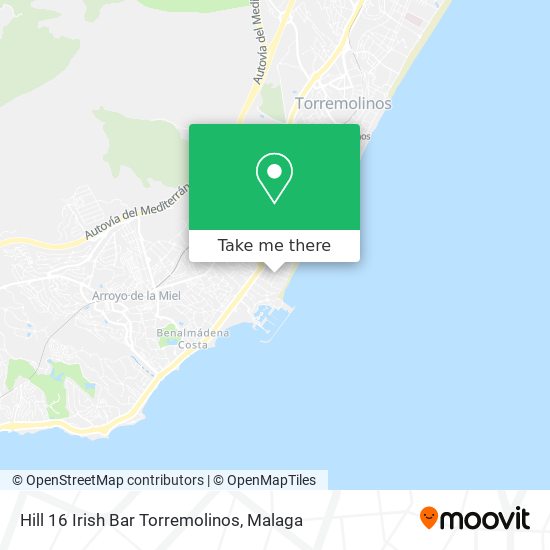 Hill 16 Irish Bar Torremolinos map