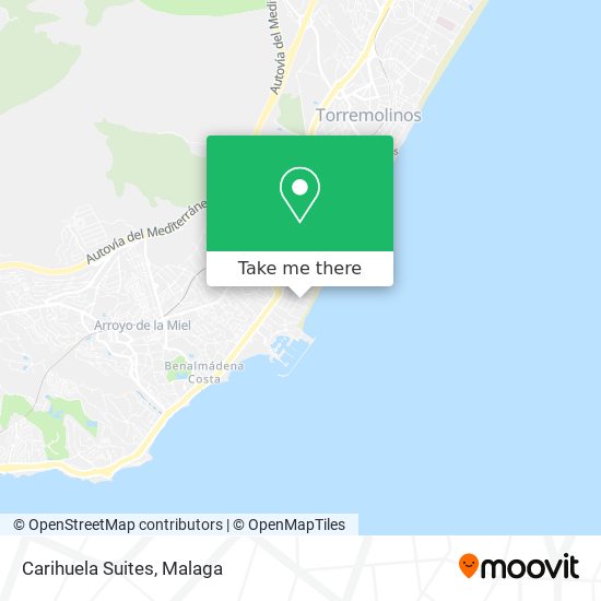 Carihuela Suites map