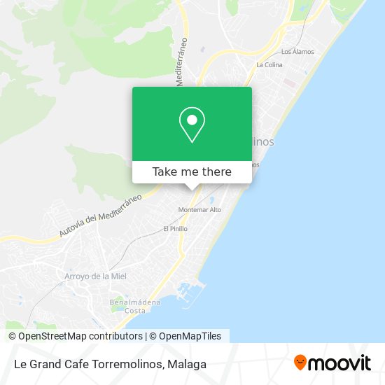 Le Grand Cafe Torremolinos map