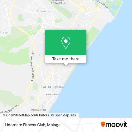 mapa Lidomare Fitness Club