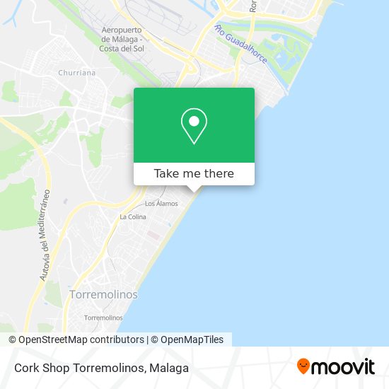Cork Shop Torremolinos map