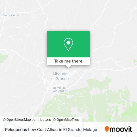 Peluquerías Low Cost Alhaurín El Grande map