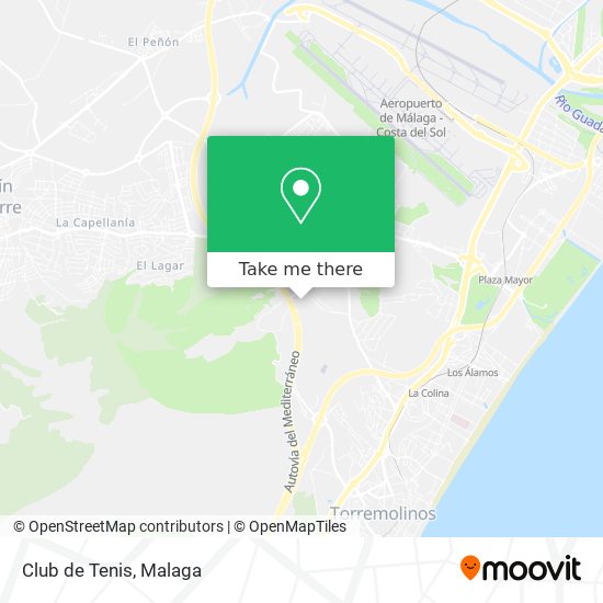 Club de Tenis map