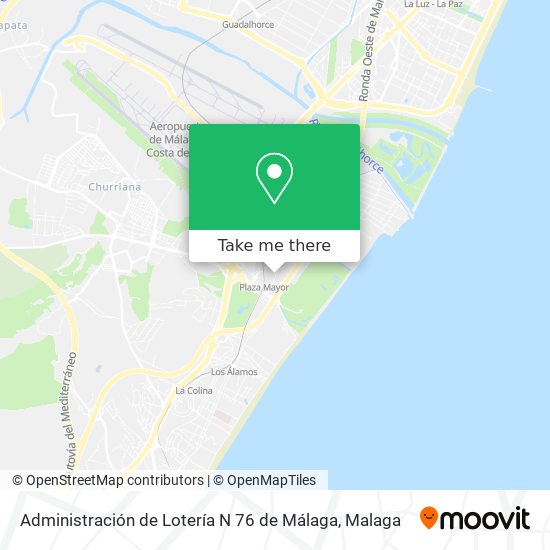Administración de Lotería N 76 de Málaga map