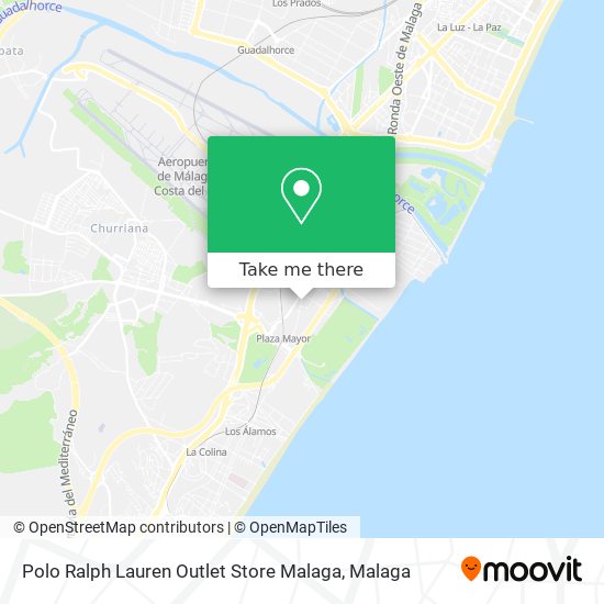 Polo Ralph Lauren Outlet Store Malaga map