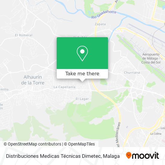 Distribuciones Medicas Técnicas Dimetec map