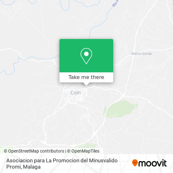 Asociacion para La Promocion del Minusvalido Promi map