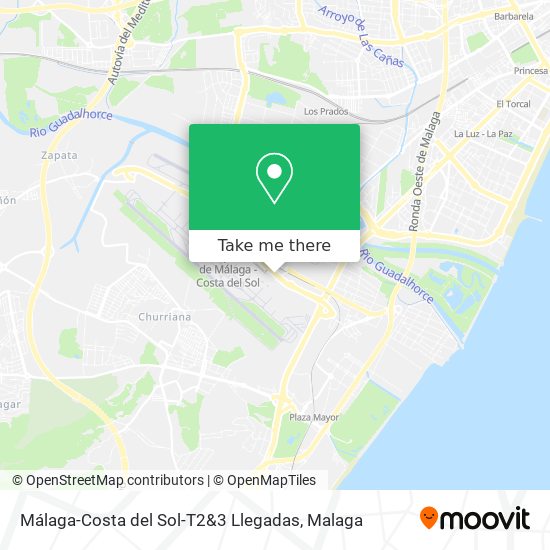 Málaga-Costa del Sol-T2&3 Llegadas map