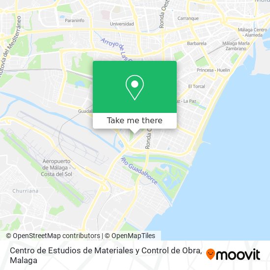 Centro de Estudios de Materiales y Control de Obra map