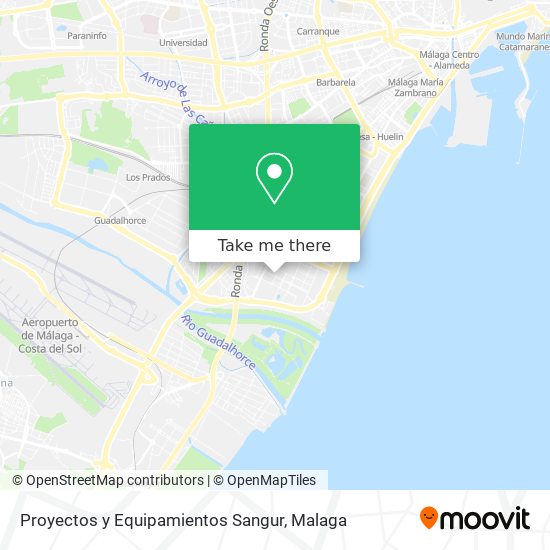 Proyectos y Equipamientos Sangur map