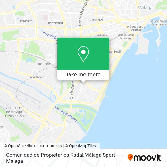 Comunidad de Propietarios Rsdal.Málaga Sport map