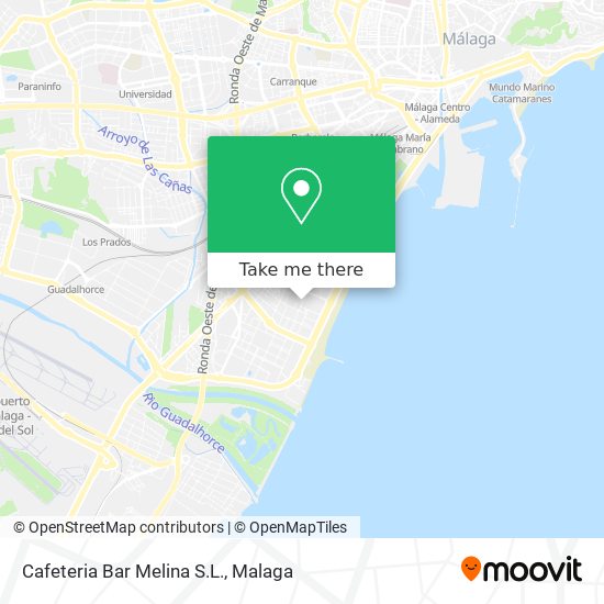Cafeteria Bar Melina S.L. map