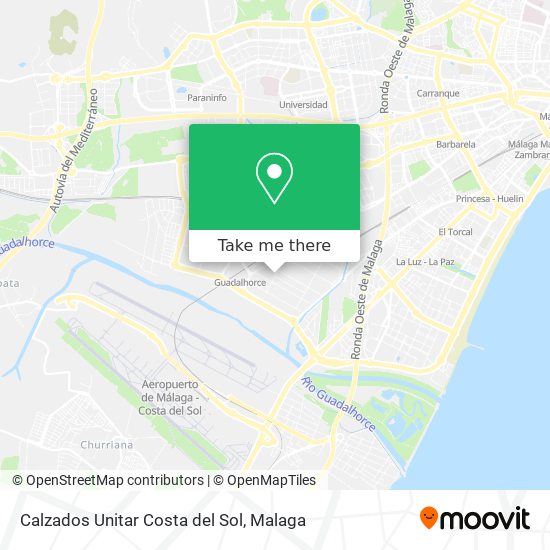 Calzados Unitar Costa del Sol map