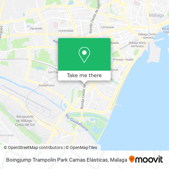 mapa Boingjump Trampolin Park Camas Elásticas