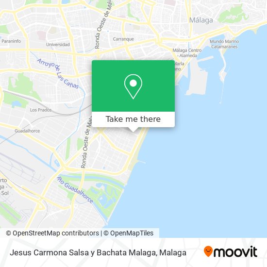 Jesus Carmona Salsa y Bachata Malaga map