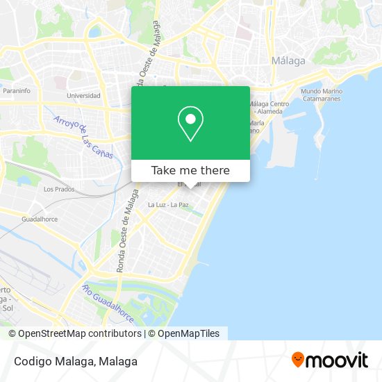 Codigo Malaga map