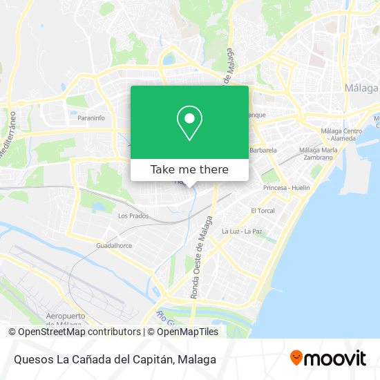 Quesos La Cañada del Capitán map