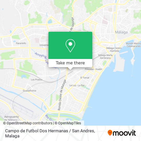 Campo de Futbol Dos Hermanas / San Andres map